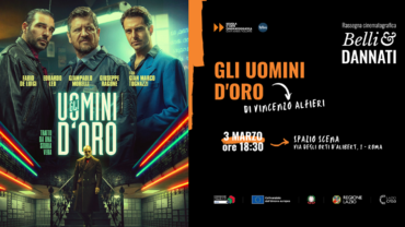 Locandina "Gli uomini d'oro" a Spazio Scena
